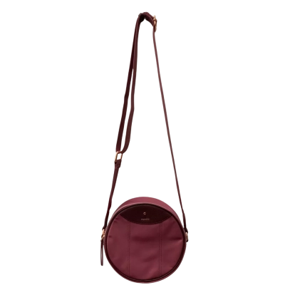 Mimco Womens Circle Cross Body Dark Pink Bag 