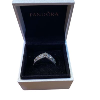 Pandora Womens Sterling Silver S925 ALE size 60 ring 
