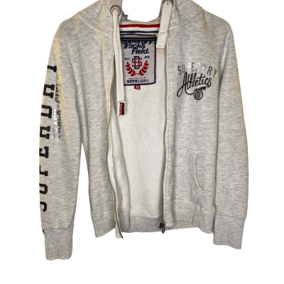 Superdry Womens  White Jacket Size S