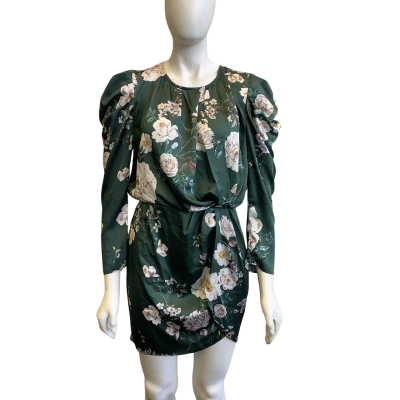 BNWT Sheike Women's Size 10 Enchanted Mini Dress Green Floral 