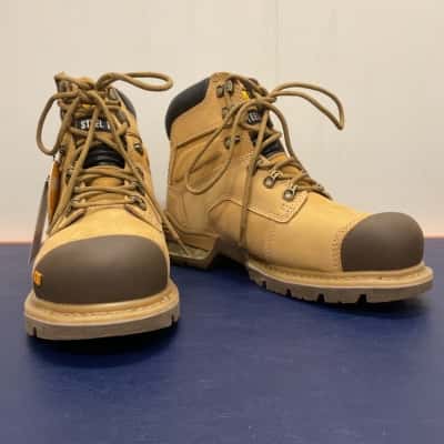 Mens Brakeman Honey Steel Toe Boots US Size 7