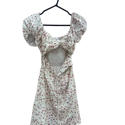 Princess Polly Womens  Size 10 White Floral Dress 