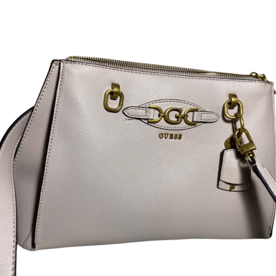 Guess Womens  Malva Gilrlfriend Satchel in Almond