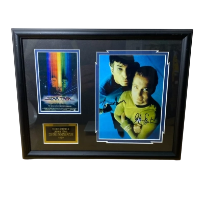 Star Trek Autographed photo frame 