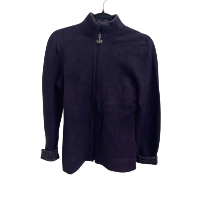 Merinomink New Zealand Fur Zip up size M Purple 