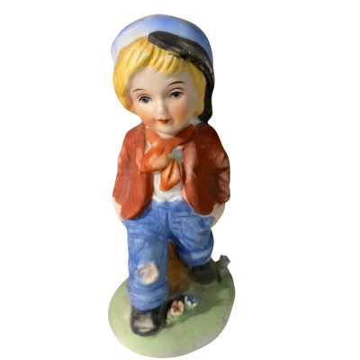 Porcelain Vintage Boy Figure