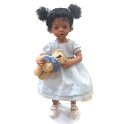 Ashton Drake Jada and Teddy Lifelike Child Doll & Plush Teddy Bear Lo 