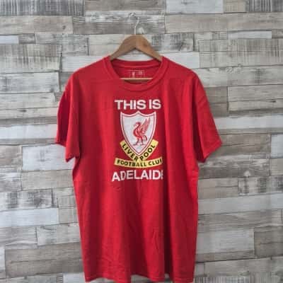  Mens Liverpool Tshirt Size L Red 