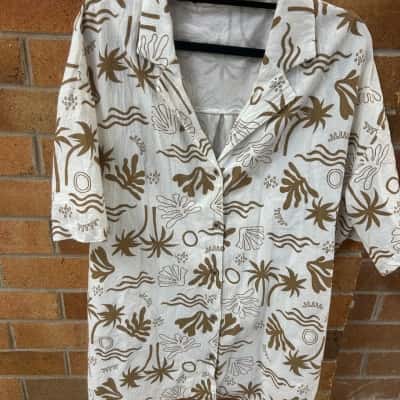  Womens Carve Size M Pattern Short Sleeve and Short Set 