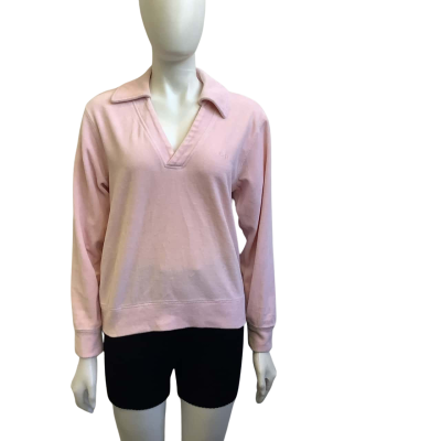 Country Road Womens  Size XS Towelling V Neck Top Pink 