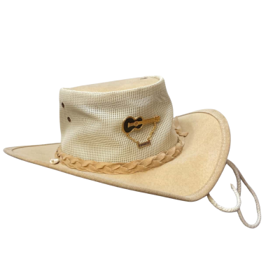  Unisex Aussie Hat Size Large Beige / Cream 