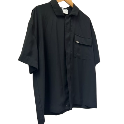 Carré Mens Size S Short Sleeve Shirt Black  