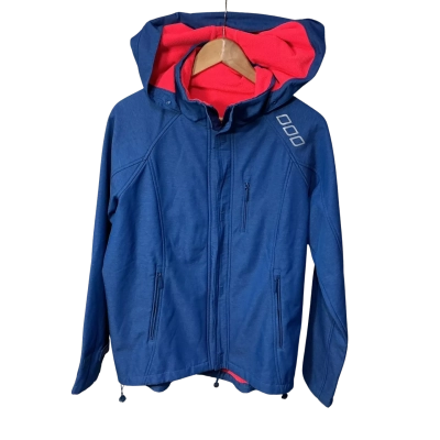 Lorna Jane Womens approx Size M Blue Zip Front Hooded Jacket