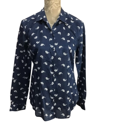 Country Road Womens  Size S 100% Cotton Long Sleeve Collared Shirt