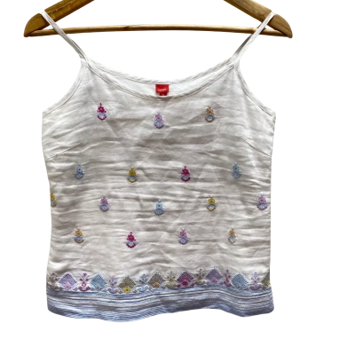 Esprit Womens White Top Size 10 