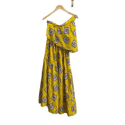 Alessandra Womens  Size S One Shoulder Maxi Dress Mosaic 
