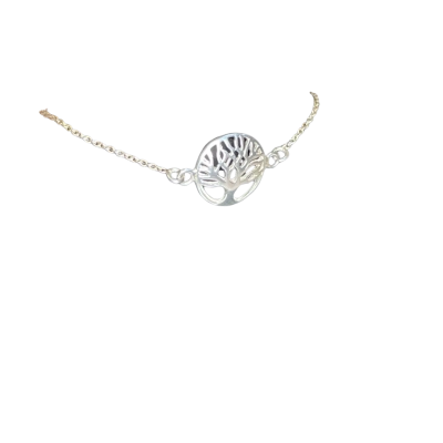 Womens 15 - 18cm 'Tree of Life' Fine Bracelet Sterling Silver 925 