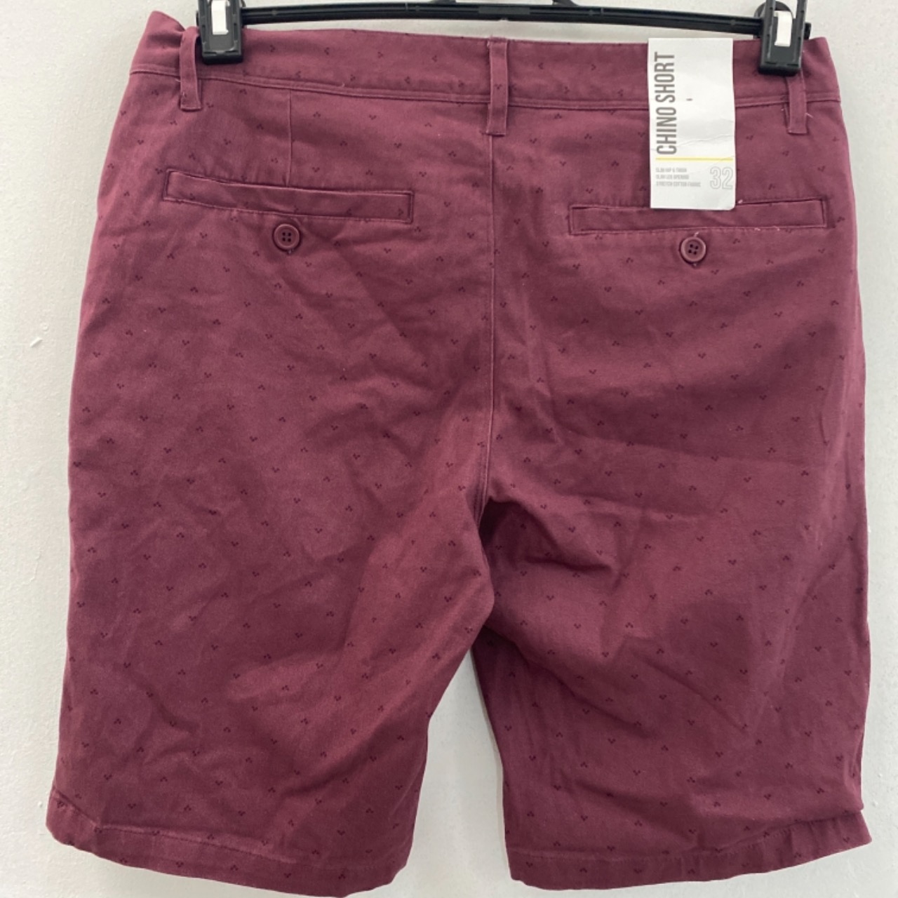 Jay Jays Mens Size 32 Maroon (s)