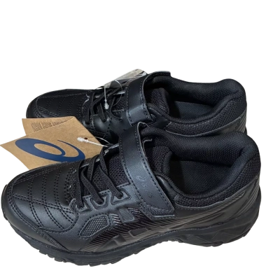 Asics Kids Size 1 Shoes Black  