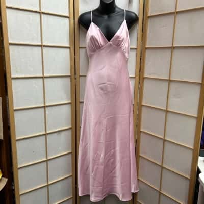 New With Tags DYNAMITE Women’s  Size S Sage Empire Bust Slip Dress/ Cocktail Dress / Halter Neck Dress / Maxi Dress Fairy Tale Pink   RRP: $79.95
