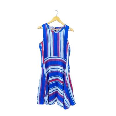 Tommy Hilfiger Size One Size Casual Dress Blue/Multicoloured/Pattern/Red/White 