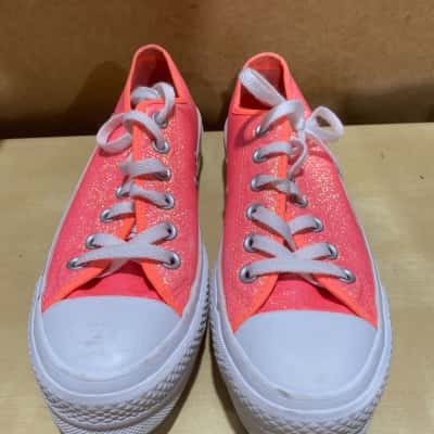 Converse Womens  Pink Sparkly Size 7 Sneakers    