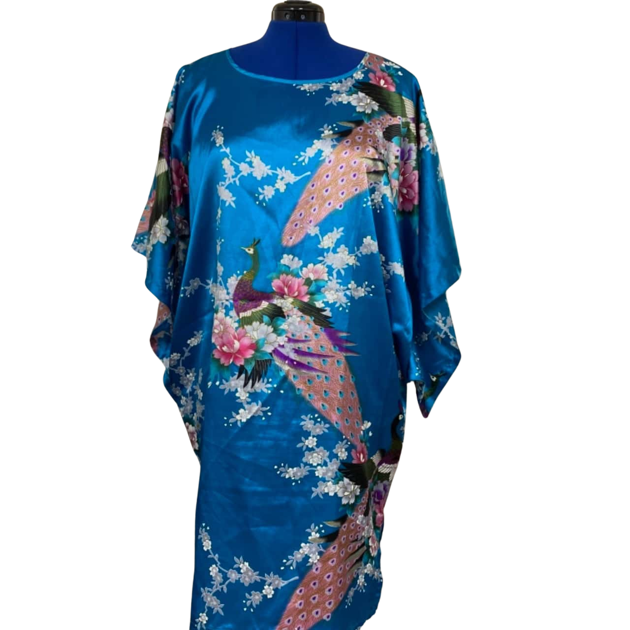 Peacock Printed Floral Women's Yukata