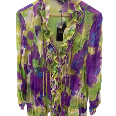 Susan Blake  Womens  Size 18 Long Sleeve Top Multicoloured 