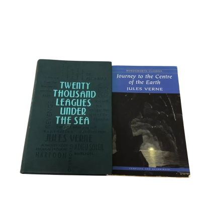Jules Verne Books; Journey to the centre of the earth,Twenty Thousand leagues under the sea