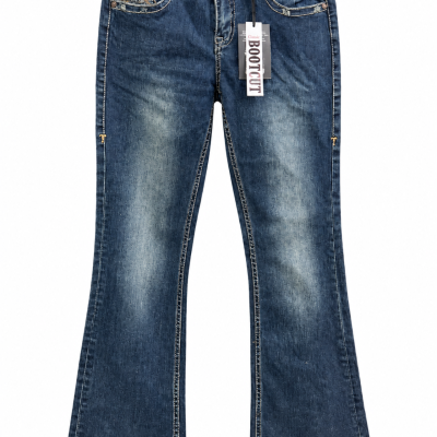 Cowgirl Tuff Co Dark-Wash Bootcut Jeans – Size 31 Short – Tags Attached