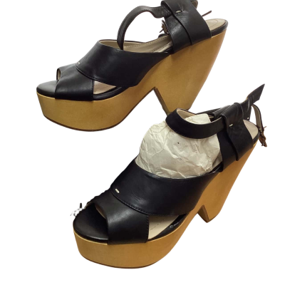  Tom Gunn wedge clogs Size 37.5 Beige / Black  