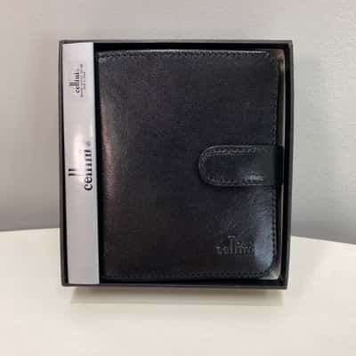 Cellini Womens Leather Wallet Black  