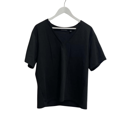 Country Road Womens  Size XL Short Sleeve Top Black  