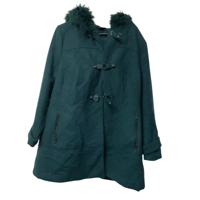 Womens  city chic Size XL Hooded Jacket Green 