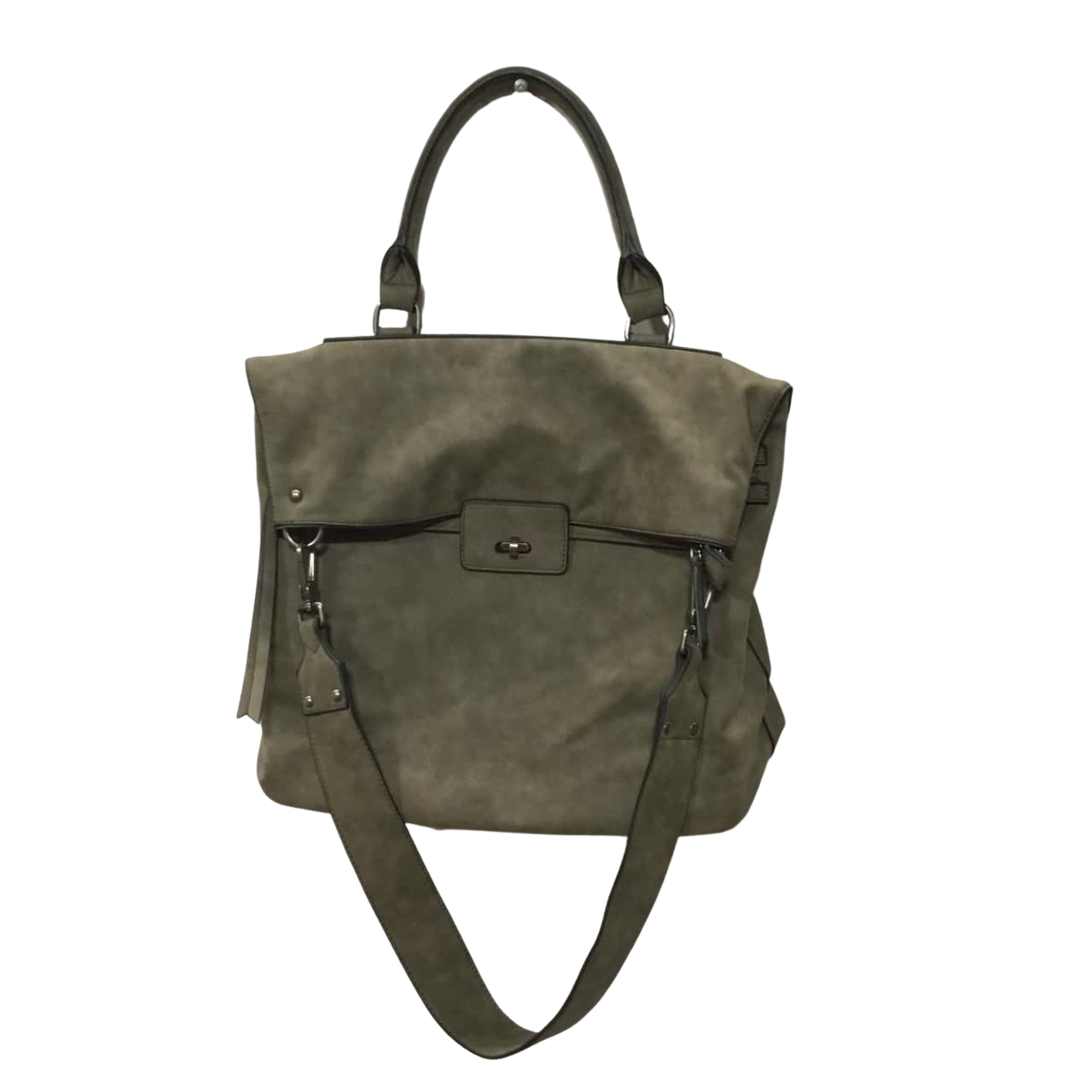 Women’s Conti Moda leather look olive handbag (s)