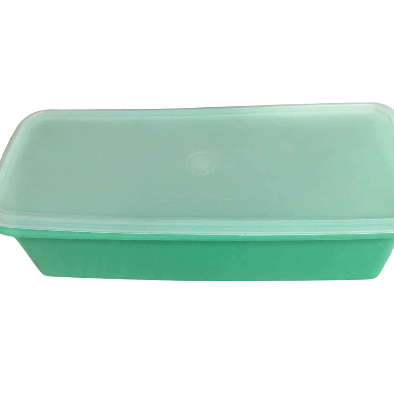 Vintage Tupperware Green Two Piece Celery/Vegetable Keeper With Lid