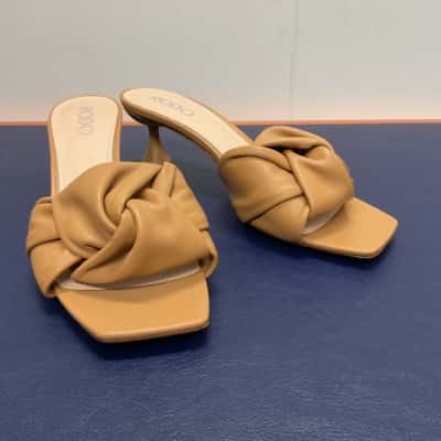 Rodo Knotted Sandals Brown Womens Size 42 