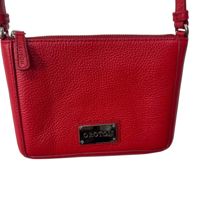 Oroton Womens Cross Body Bag Red 