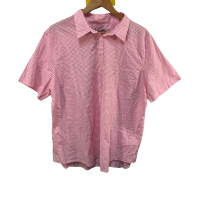 BNWT R.M. Williams Size 22 Business Shirt Checked / Pink  / White 
