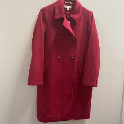 Reiss Girl’s Size 13 Red Wool Mix Coat