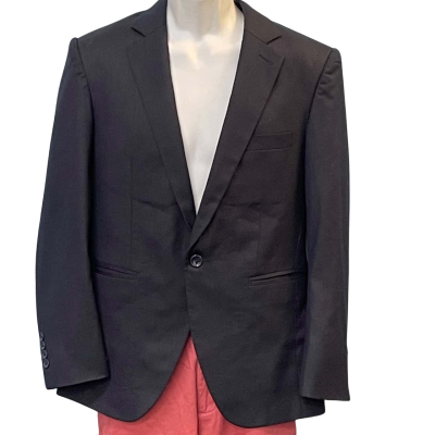 BOSS Mens Size S Suit Jacket Navy Blue