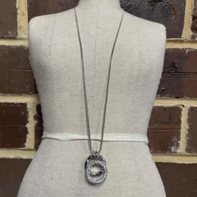 Mimco Silver Tone Necklace Womens 