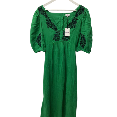  Womens  Size 14 Maxi Dress Green 