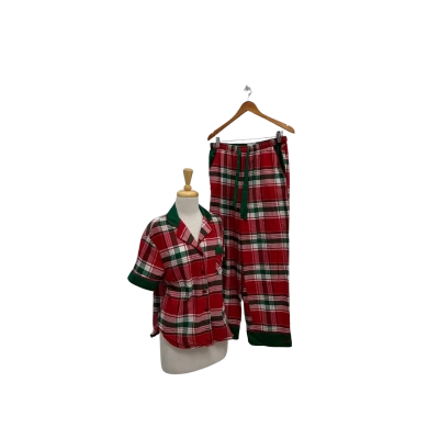 Peter Alexander Tartan Pyjamas.  Top is size S.  Bottoms are size M 
