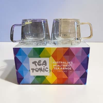 Tea Tonic double walled tea cups   NEW