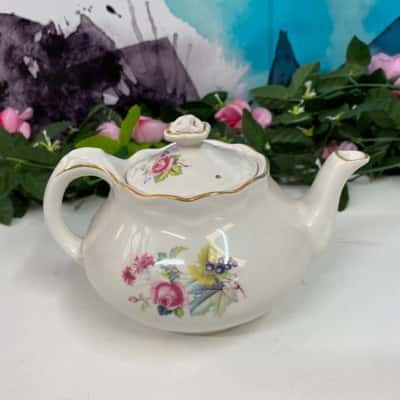 Crown Dorset- Staffordshire England small Teapot 