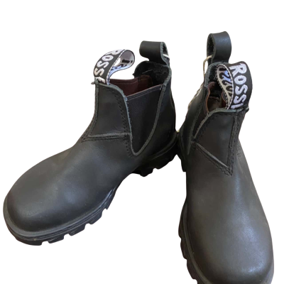  Kids Rossi Black Leather Chelsea Boots Size 11  