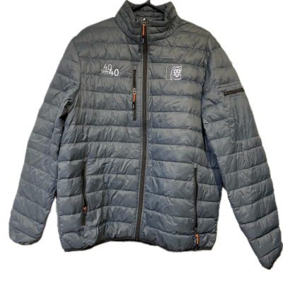 Elevate Mens  Size XL Grey puffer jacket 