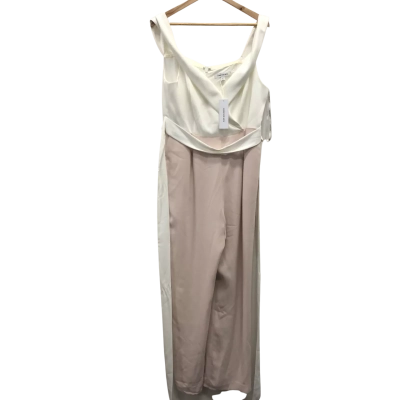 Forever New Womens  Size 16 Seyda Off Shoulder Jumpsuit Cream / White BNWT$159