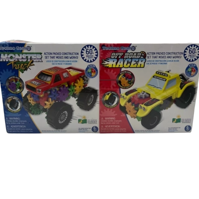  Techno Gears Monster Truck and Off Road Racer Toy Kits 